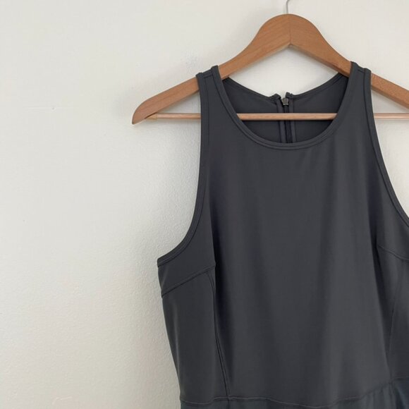 Lululemon Nulux Sleeveless Running Dress 8" Graphite Grey Size 10 - Picture 7 of 7